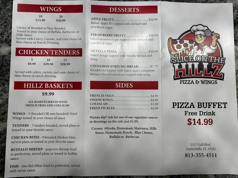 Slice of the Hillz Menu image 3